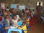 A classroom at the Joy House orphanage in Kenya