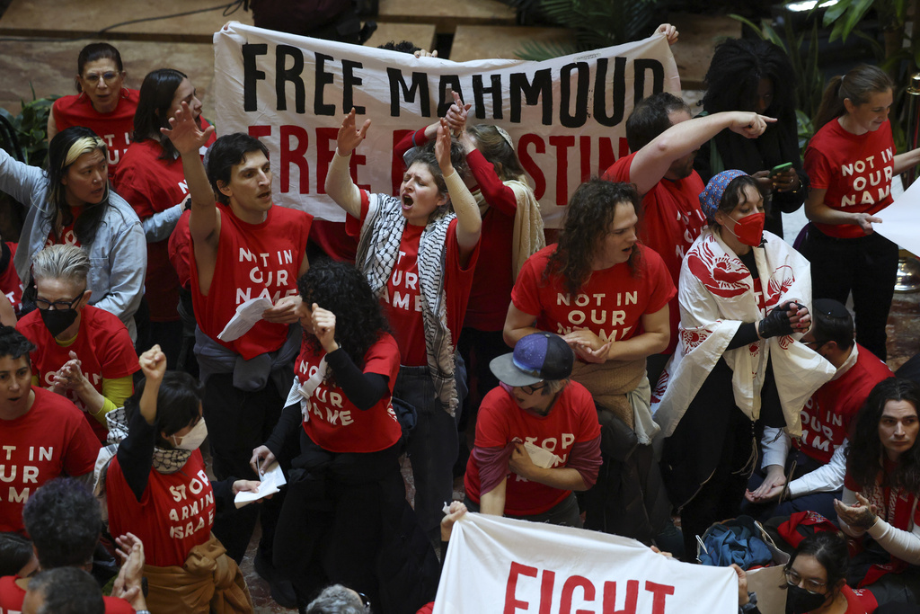 Protesters Occupy Trump Tower Over Detention of Pro-Palestinian Activist Mahmoud Khalil