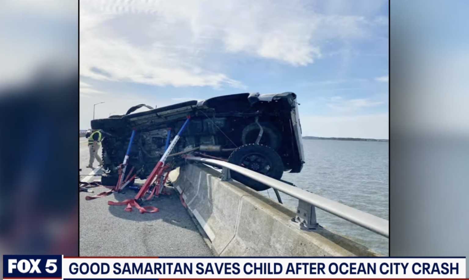 Heroic Good Samaritan Dives Over Bridge to Save Baby Thrown Into Water
