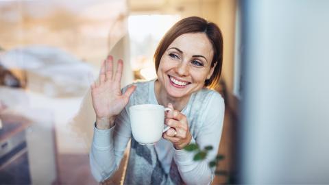 neighbor waving hello