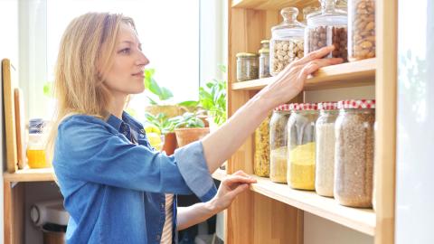 woman in her pantry