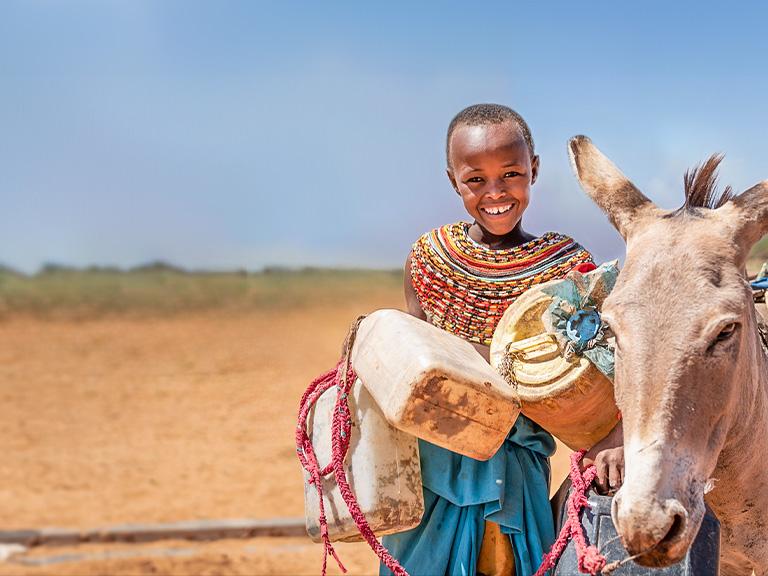 Child and Donkey