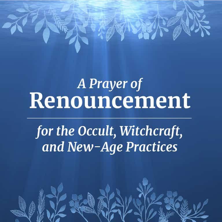 A Prayer of Renouncement Prayer Guide